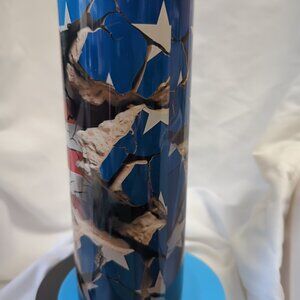 American flag concrete 20 oz tumbler